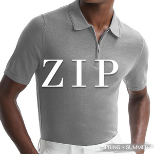 SS -Men's Zip Short Sleeve
