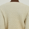 Winter Custom 100% Wool Hot-stamping Printed Cable Knit Pullover Sweater