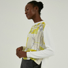 Spring Summer Cotton Blend Lightweight Knit Woven Stitching Knitwear For Women
