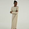 Custom Made Luxury 100% cashmere Long Rib Knitted Dress