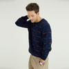 Custom Mens Winter Thick 100% Pashmina Intarsia Knitted Pullover Jumper