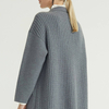 Grey Premium Simple New Style Women's Trench Knitted Coat For Women