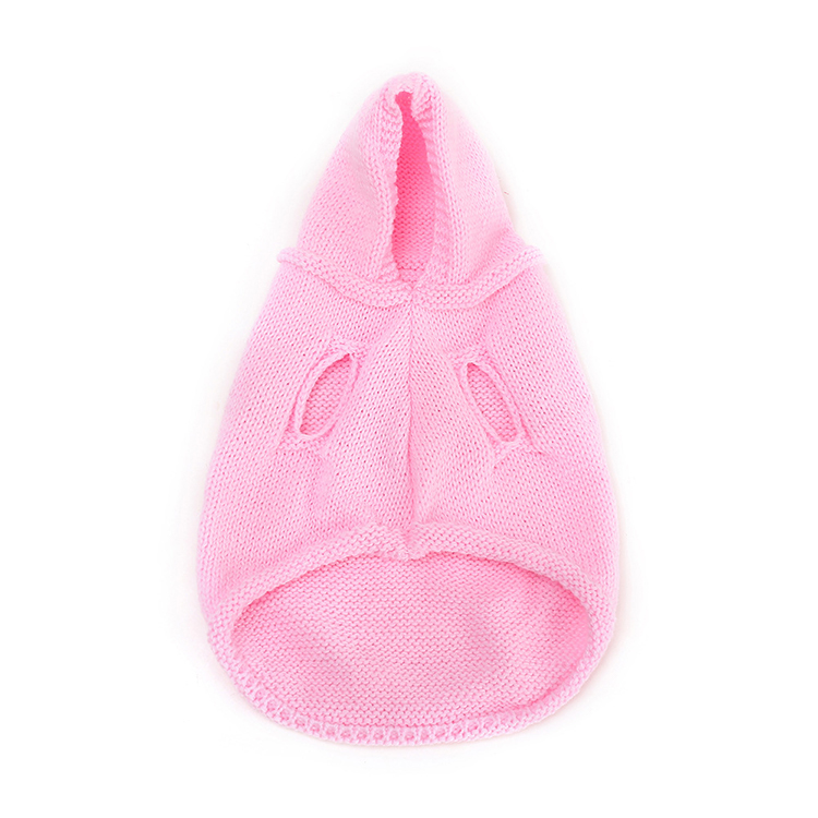Custom Made Dog Winter Clothing Puppier Knitted Hooded Jumpers Coats