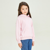 Pink Long Sleeve Lace Collar Decorative Girls Hoodie