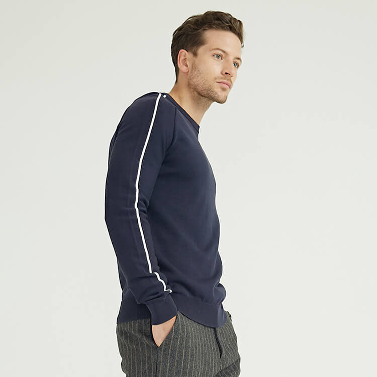 New Style Knitted Pullover Tops Sweatshirt Winter Crewneck Knitted Custom Sweater For Men