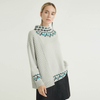 Classic Ethnic Style Medium Neck Long Sleeve Designer Wool Long Sleeve For Women Sweater