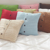 Custom 100% Cotton Cable Chunky Knit Body Pillowcover With Buttons