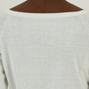 Spring Summer 100% Organic Cotton Knit Floral Lace Stitching Knitwear