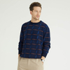 Custom Mens Winter Thick 100% Pashmina Intarsia Knitted Pullover Jumper