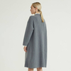 Grey Premium Simple New Style Women's Trench Knitted Coat For Women
