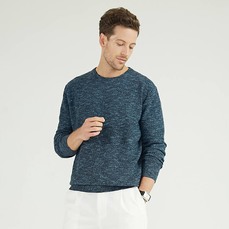 Support Customized Fashion Knitted Cable Men Knitted Sweater