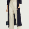 Knitwear Manufacturers Navy Cotton Tassel Long Cotton Sweater Custom Knit Knitted Cardigan 