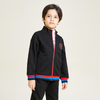 Zip Cuff Hem Panel Design Boys Knit Cardigan