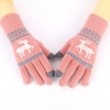 Elk Decorative Color Contrast Design Fashion Versatile Gender Free Knitted Gloves