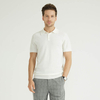 Classic Solid Knit Spring Summer Style Poloshirts For Men Cotton
