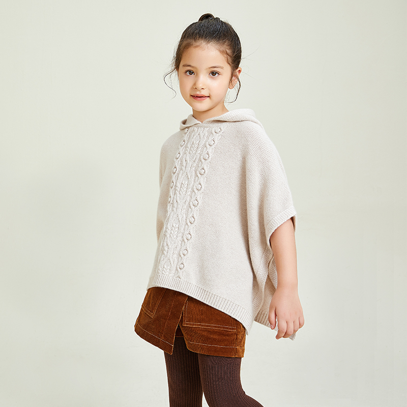 Simple Classic Design Casual Girls' Knitting Design Cloak Clasp