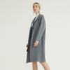Grey Premium Simple New Style Women's Trench Knitted Coat For Women