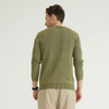 Green Button Knitted Long Sleeves Cashmere Sweater For Men