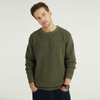 Green Long Sleeved Classic Design Knitted Cardigan Sweater For Men