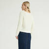 Solid Crew Neck Fashion Loose Casual Pullovers Mohair Crochet Sweater Women