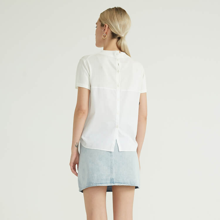 Minimal And Stylish Hem With Lace Up Design Wool Korean Sweaters For Women