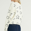 Printed Knit Simple Design Cashmere Custom Knitted Sweater