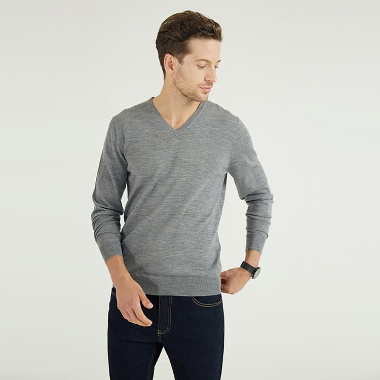 Long Sleeves With Classic Design Winter Cotton Knitted Plus Size Men's Sweaters 