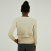 Winter Custom 100% Wool Hot-stamping Printed Cable Knit Pullover Sweater