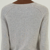 Customized Women 100% Cashmere Deep V-neck Long Sleeve Knit Midi Dress