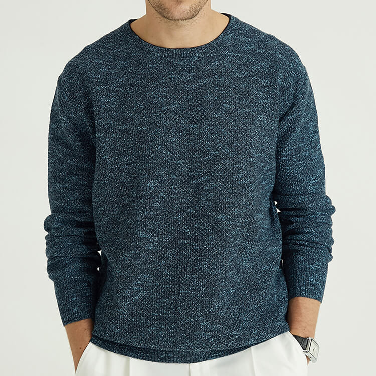 Support Customized Fashion Knitted Cable Men Knitted Sweater
