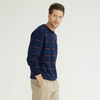 Long Sleeved Jacquard Knit Cashmere Sweaters For Men