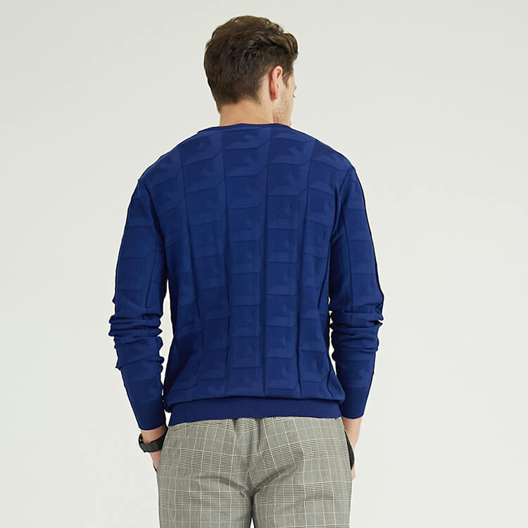New Minimalist Design Cashmere Men Knitted Sweater