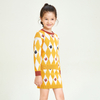 Girl's diamond plaid design knitted suit skirt