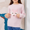 Pink Cute Quiet Squirrel Decorative Girl Pullover Sweater