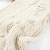 Infant 100% Organic Cotton Cable Knit Rompers For Newborn Babies