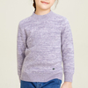 Girls' Knitting Multi-color Round Neck Long Sleeve Versatile Pullover Sweater