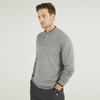 1/4 Zip Pullover Knitted Simple Contrast Color Long-sleeved Men's Sweater