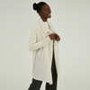 Custom Winter Luxury 100% Cashmere Long Knitting Cardigan Overcoat