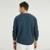 Custom Made Winter Mens Round Neck Acrylic Blend Melange Plain Knit Sweater