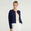 Original Manufacturer Flounces Short Cardigan Dark Pure Hot Selling Women Wool Sweater
