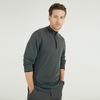Custom 100% Wool Mens Quarter Zip Knitted Pullover Sweater