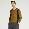 Men\'s Round Neck Color Contrast Knitted Pullover
