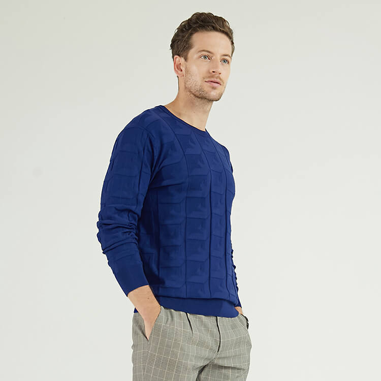 New Minimalist Design Cashmere Men Knitted Sweater