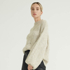 Fashion Solid Color Mid-neck Simple Advanced Cotton Pullover For Women