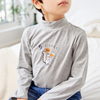 High-neck long-sleeved squirrel pattern with boy pullover