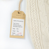 Infant 100% Organic Cotton Cable Knit Rompers For Newborn Babies