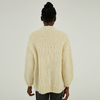Custom Winter 100% Cotton Heavy Gauge Knit Sweater Cardigan Coat For Women