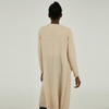 Customized High-end 100% Cashmere Autumn Winter Long Knitting Cardigan
