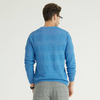 Personalized Men's 100% Cashmere Round Neck Tuck Knit Sweater
