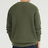 Green Long Sleeved Classic Design Knitted Cardigan Sweater For Men